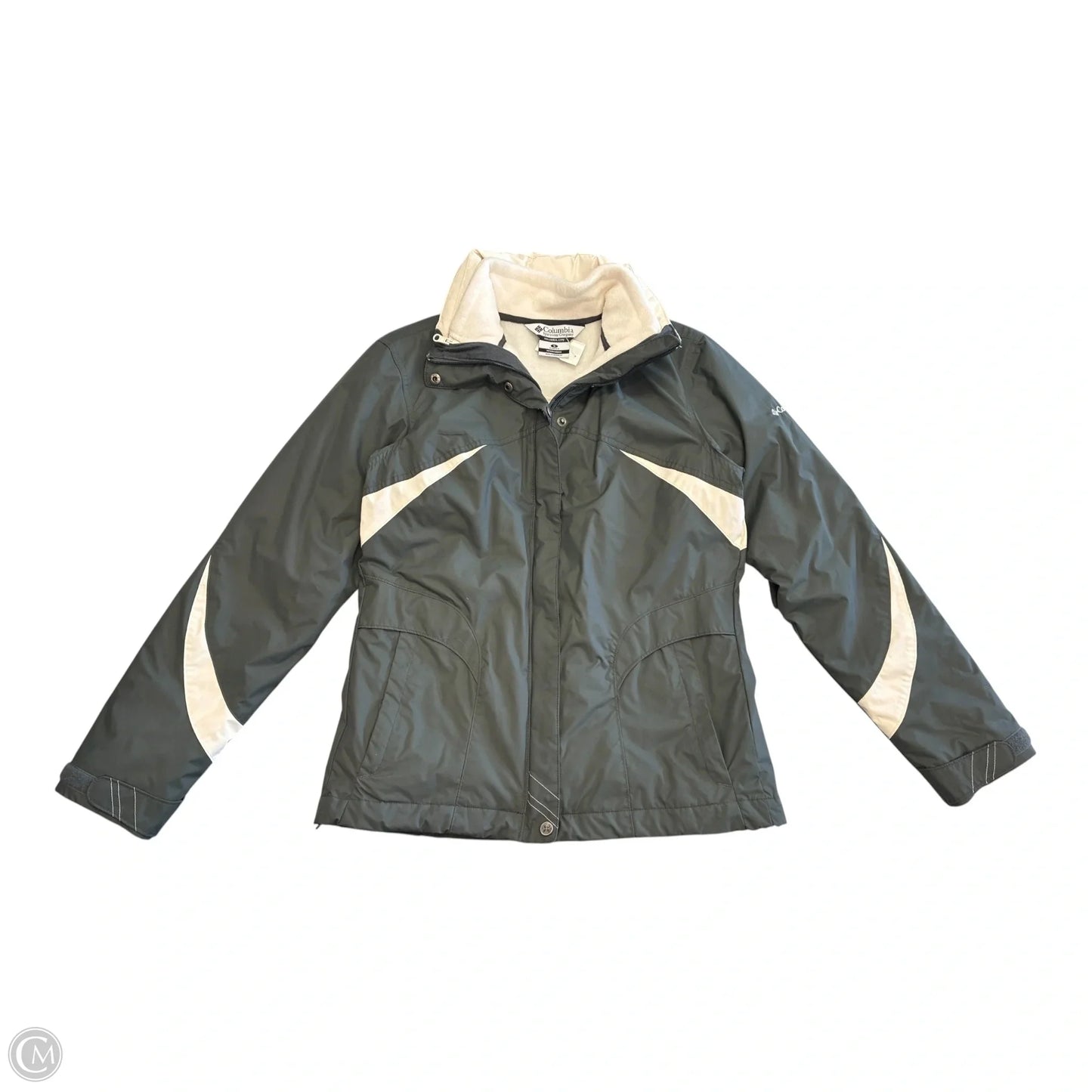 Coat Other By Columbia In Grey & White, Size: S