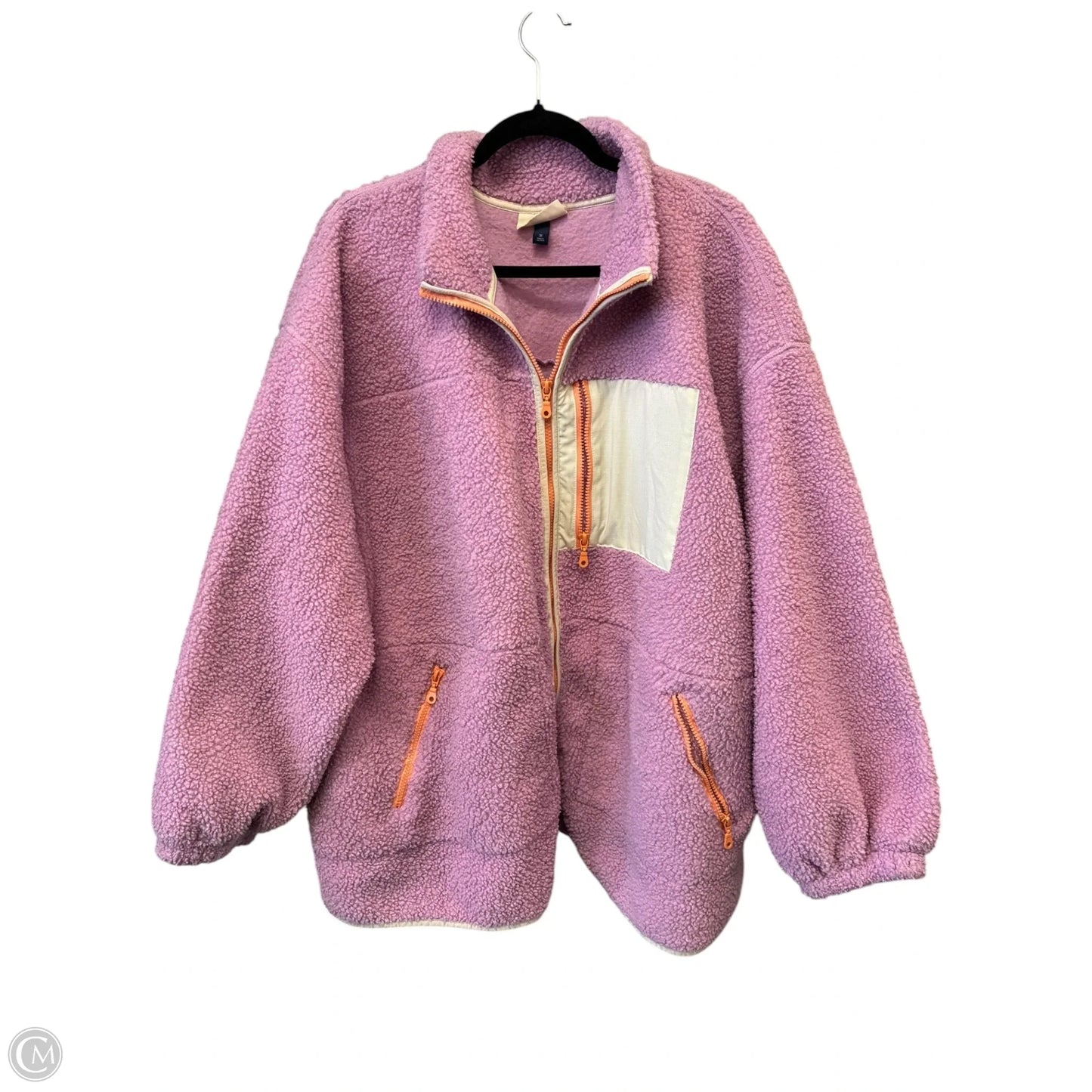 Jacket Faux Fur & Sherpa By Universal Thread In Pink, Size: 3x