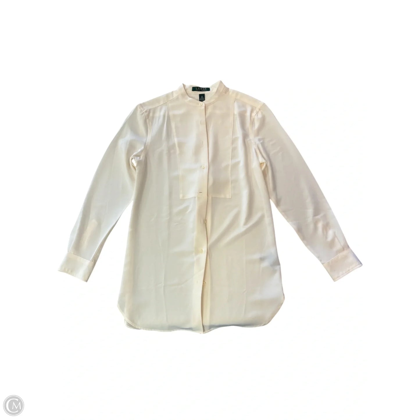Tunic Long Sleeve By Lauren By Ralph Lauren In Cream, Size: Xs
