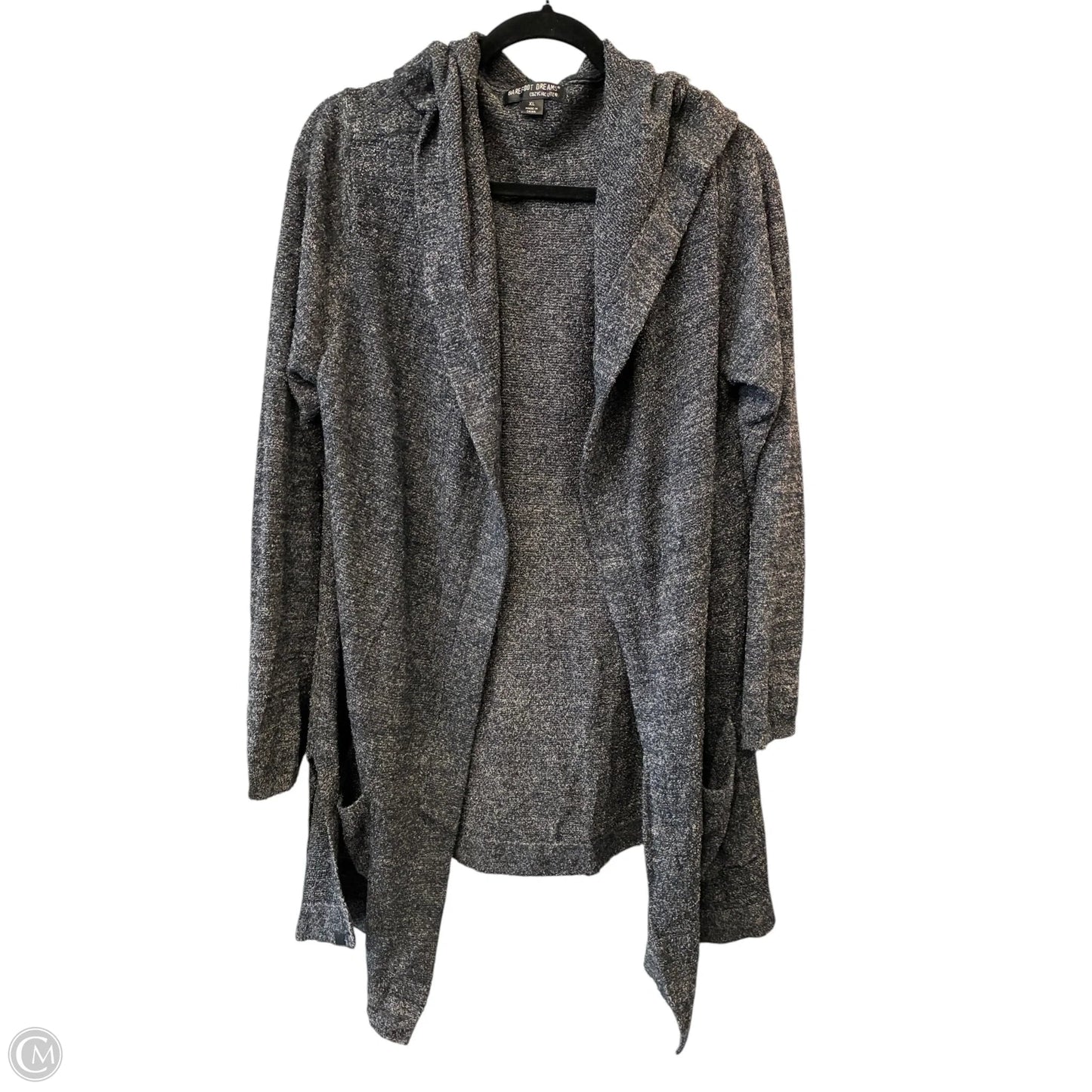 Sweater Cardigan By Barefoot Dreams In Grey, Size: Xl