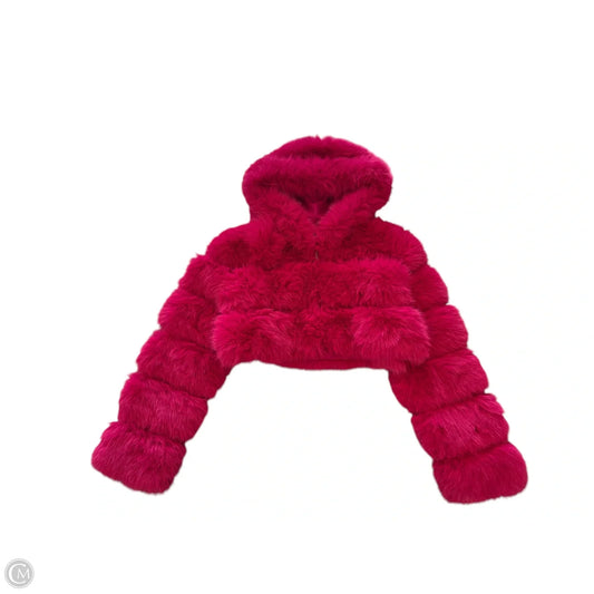 Jacket Faux Fur & Sherpa By Anewsta In Pink, Size: M