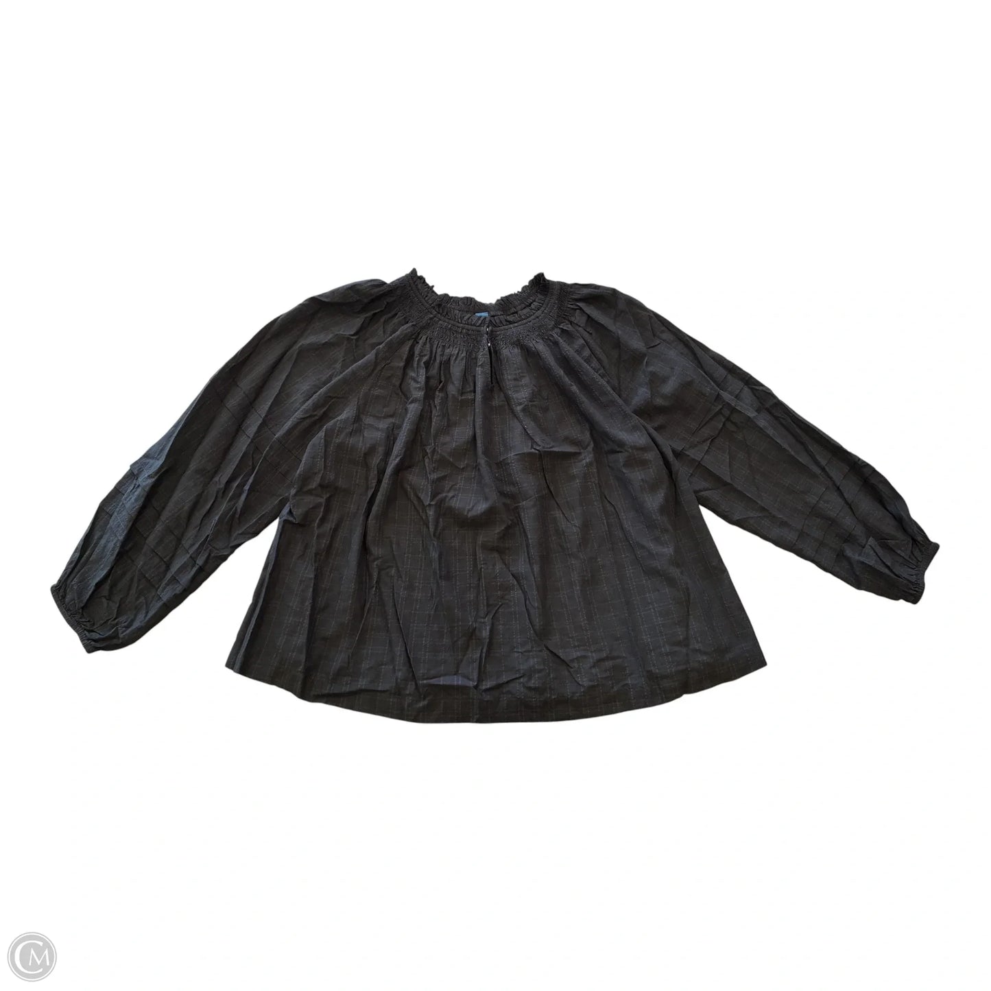Blouse Long Sleeve By Old Navy In Black, Size: 2x