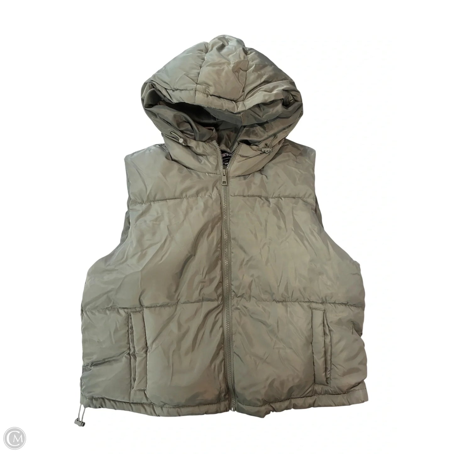 Vest Puffer & Quilted By Clothes Mentor In Green, Size: L