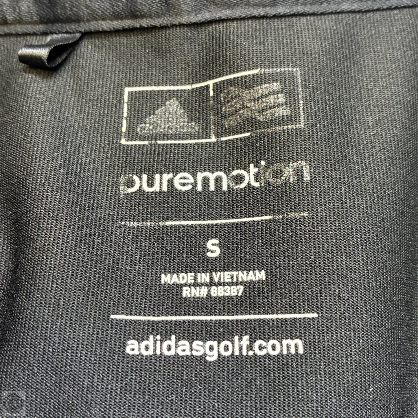 Athletic Top Short Sleeve By Adidas In Black, Size: S