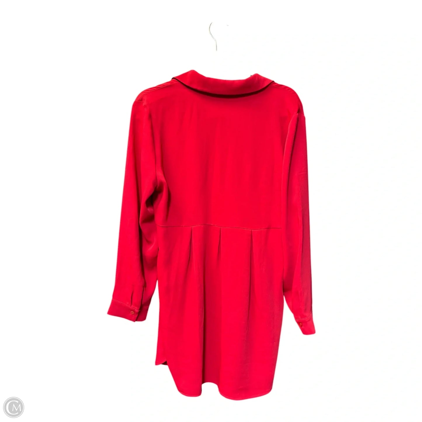 Blouse Long Sleeve By Chicos In Red, Size: M
