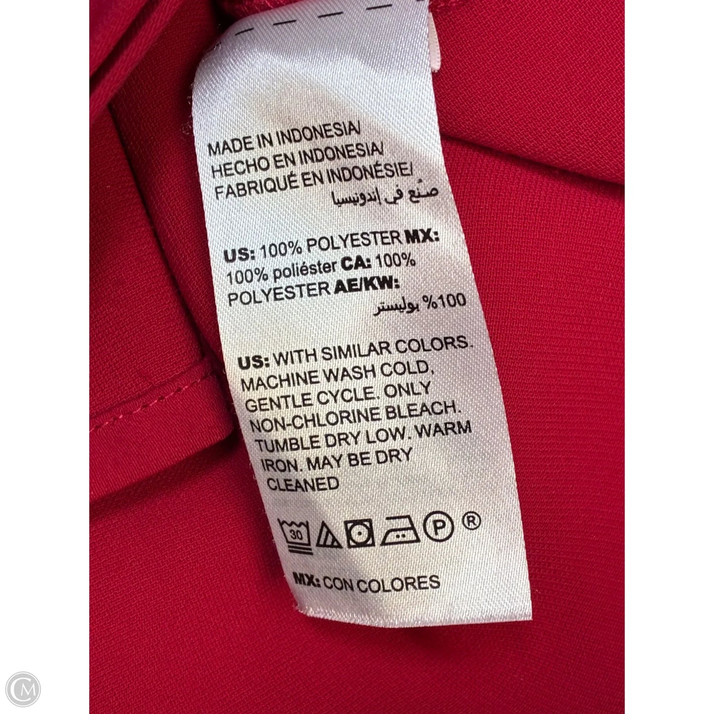 Blouse Long Sleeve By Chicos In Red, Size: M