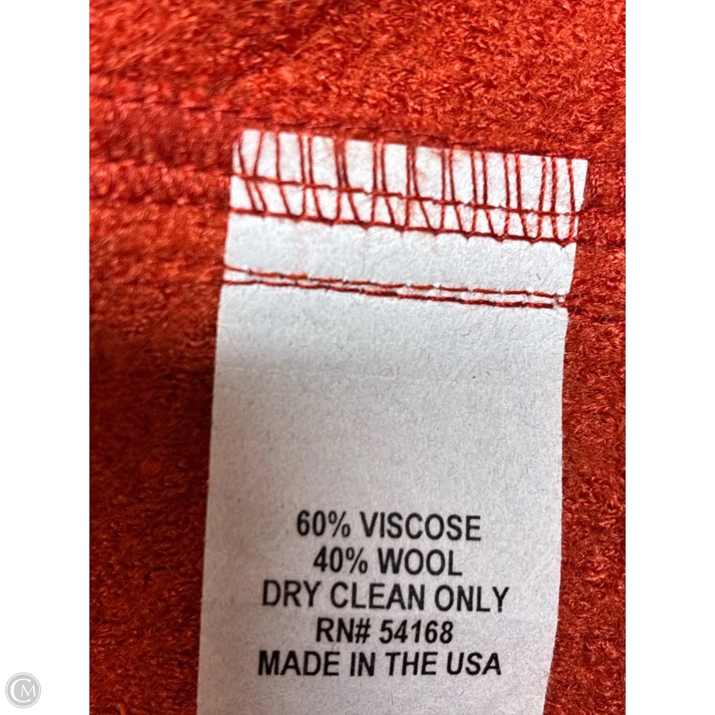 Jacket Other By Elliott Lauren In Orange, Size: S