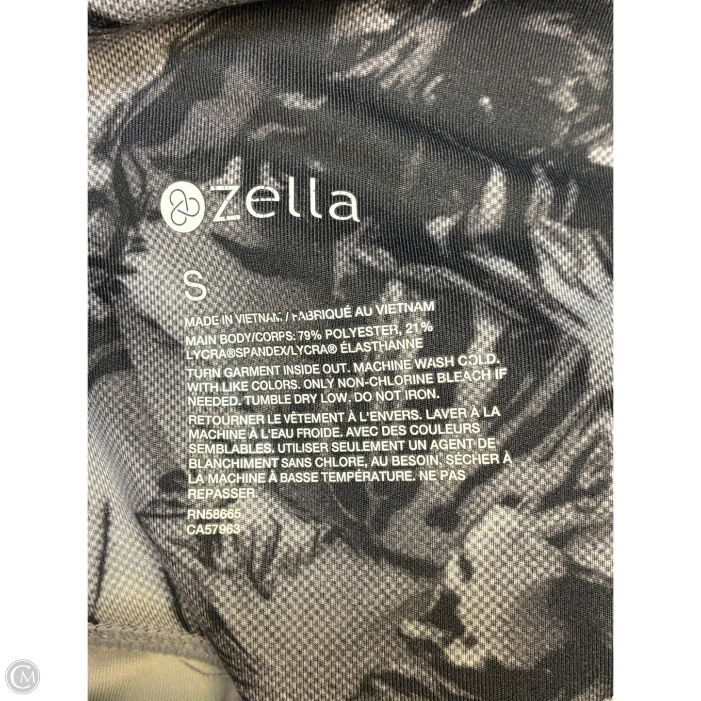 Athletic Leggings By Zella In Grey, Size: S