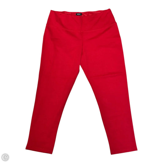 Pants Leggings By Jones New York In Red, Size: 2x