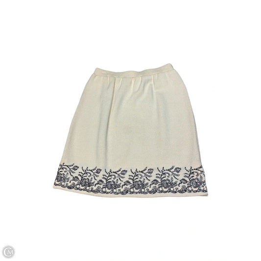 Skirt Luxury Designer By St John Collection In Cream, Size: 4