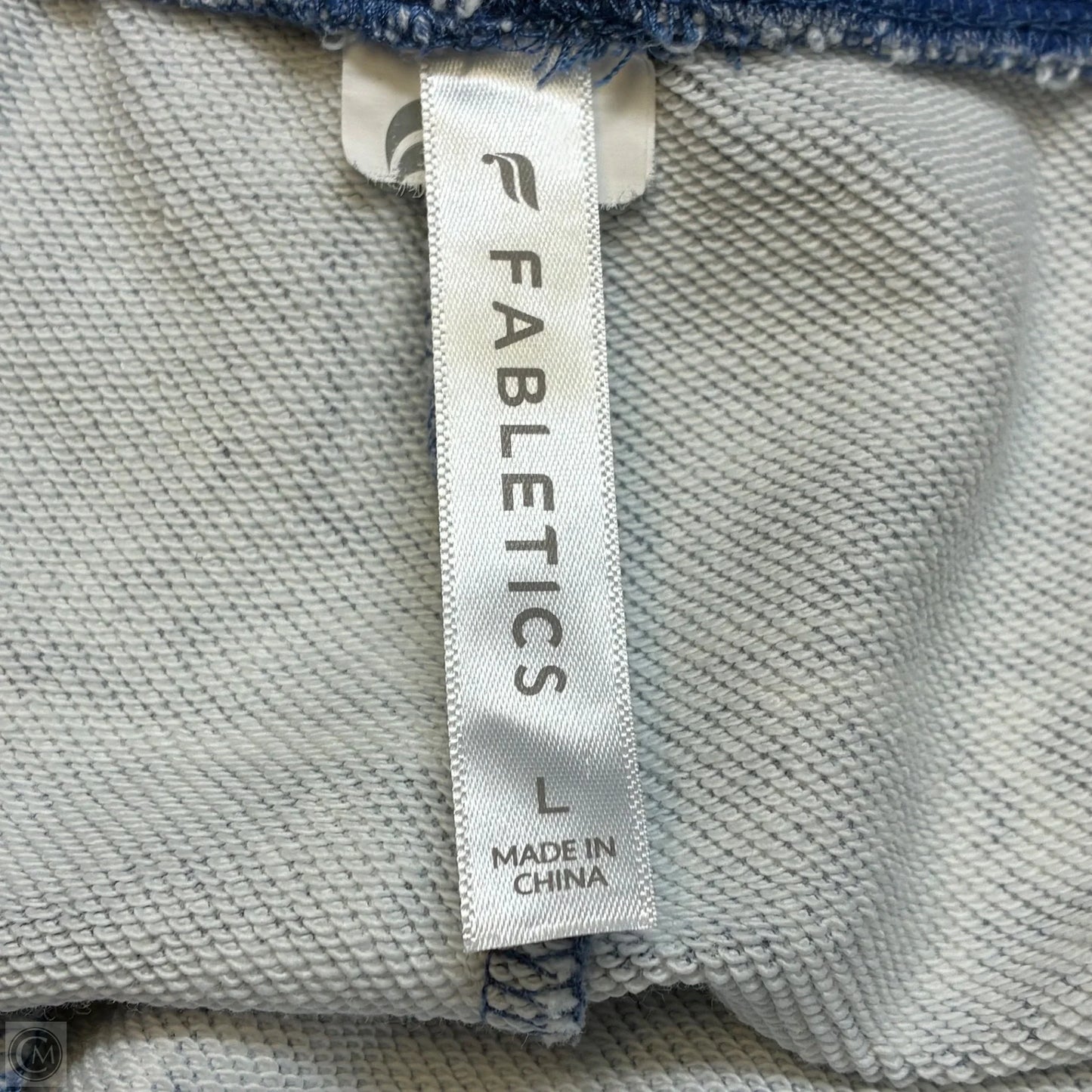 Shorts By Fabletics In Blue & White, Size: L