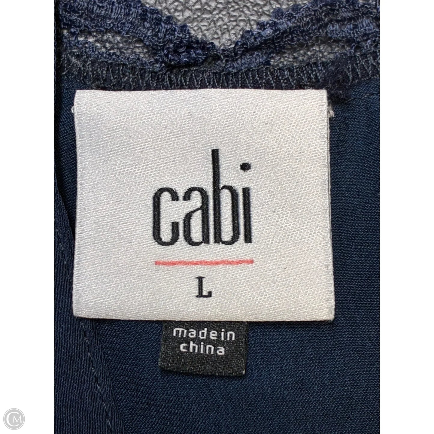Tank Top By Cabi In Blue, Size: L