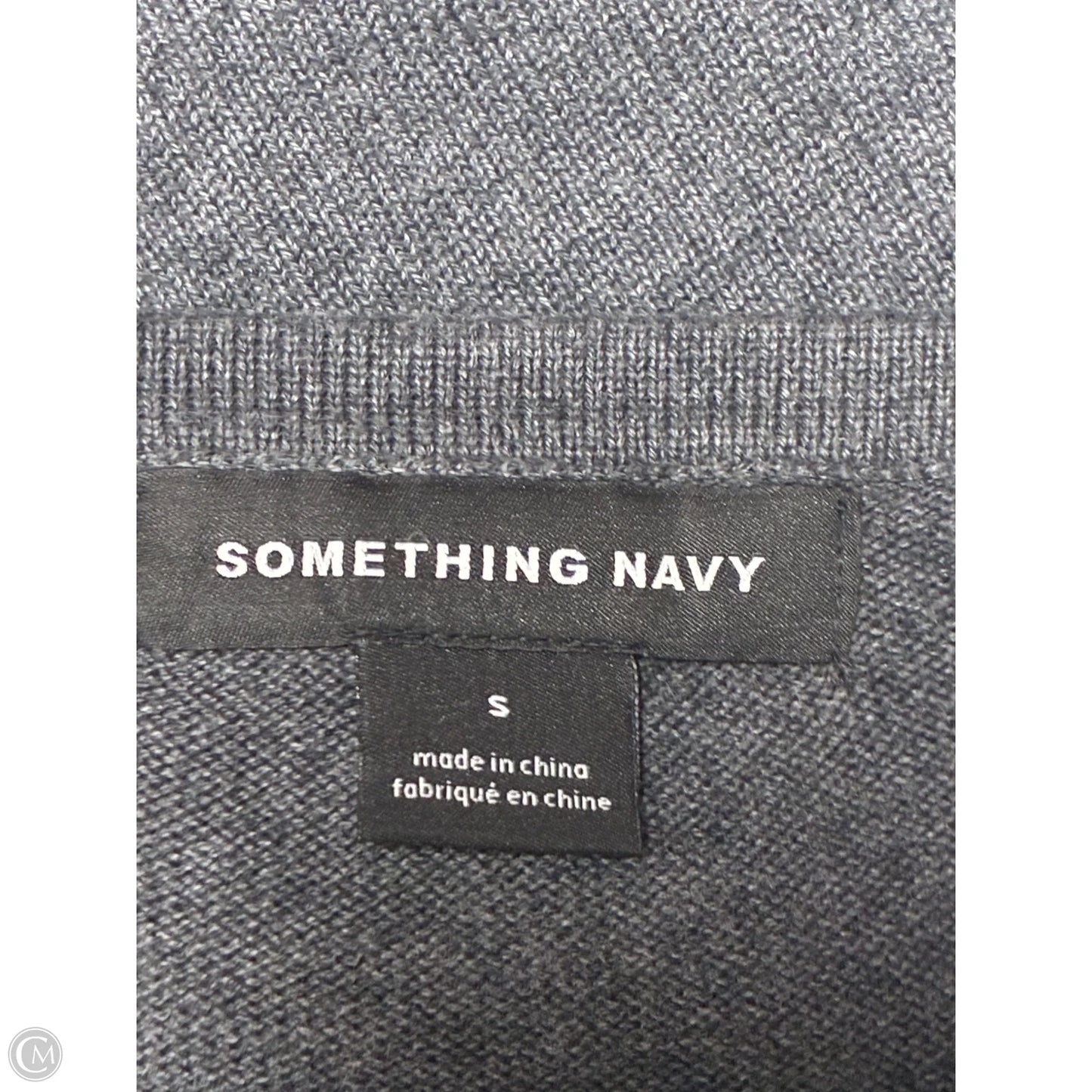 Dress Sweater By Something Navy In Grey, Size: Xs