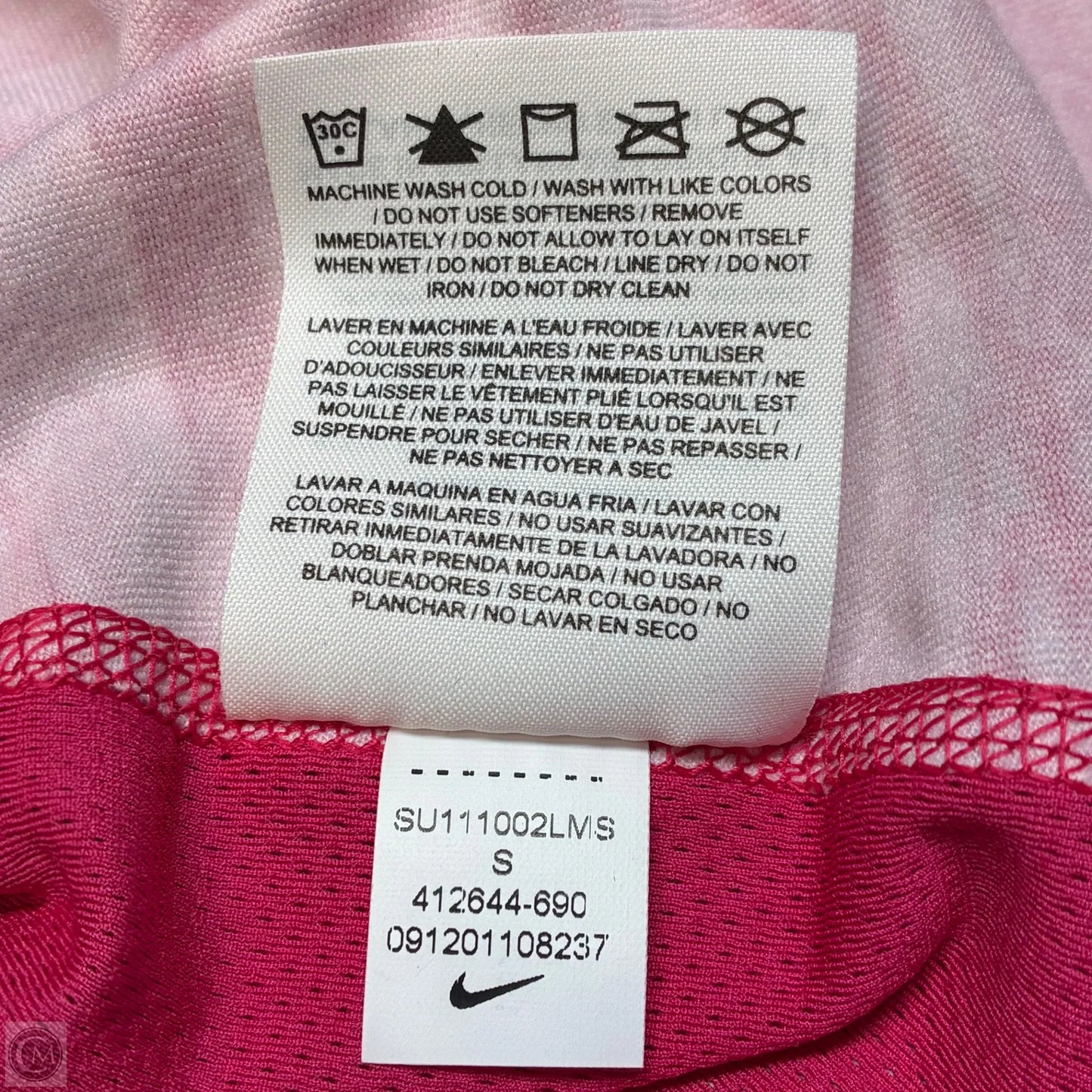 Athletic Tank Top By Nike In Pink, Size: S
