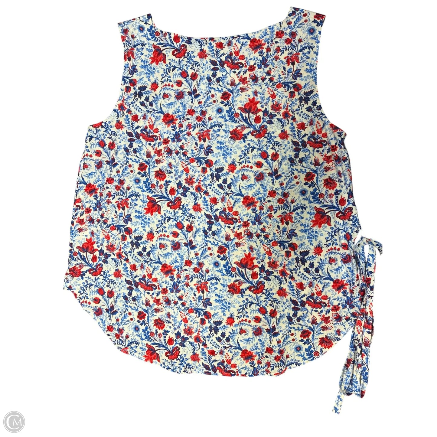 Top Sleeveless By Ann Taylor In Floral Print, Size: L