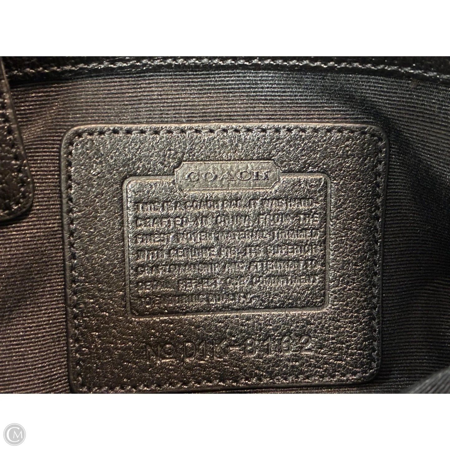 Handbag Designer By Coach, Size: Small