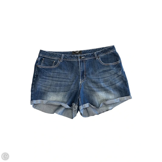Shorts By Cato In Blue Denim, Size: 22