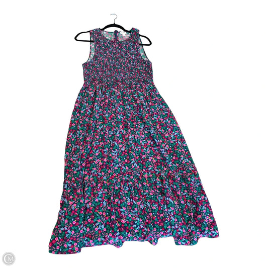 Dress Casual Maxi By J. Crew In Floral Print, Size: M
