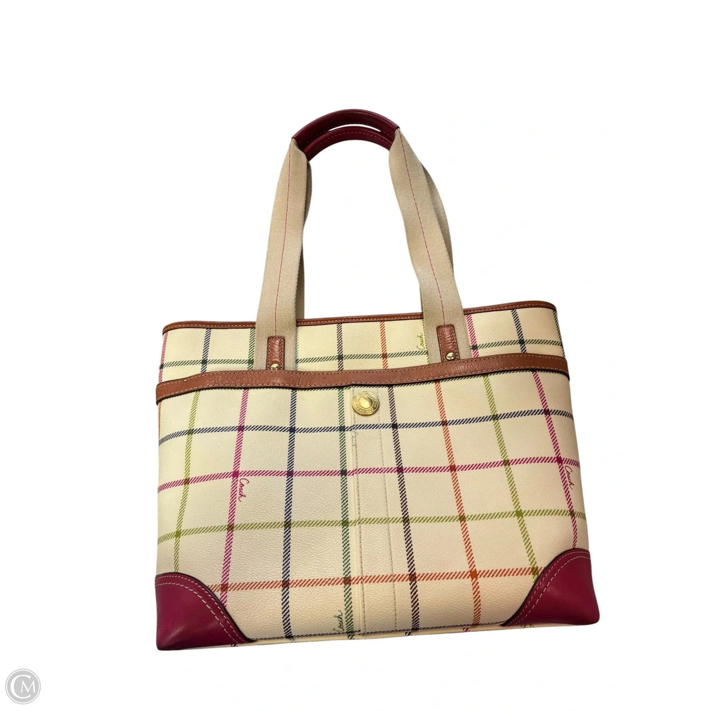 Handbag Designer By Coach, Size: Medium