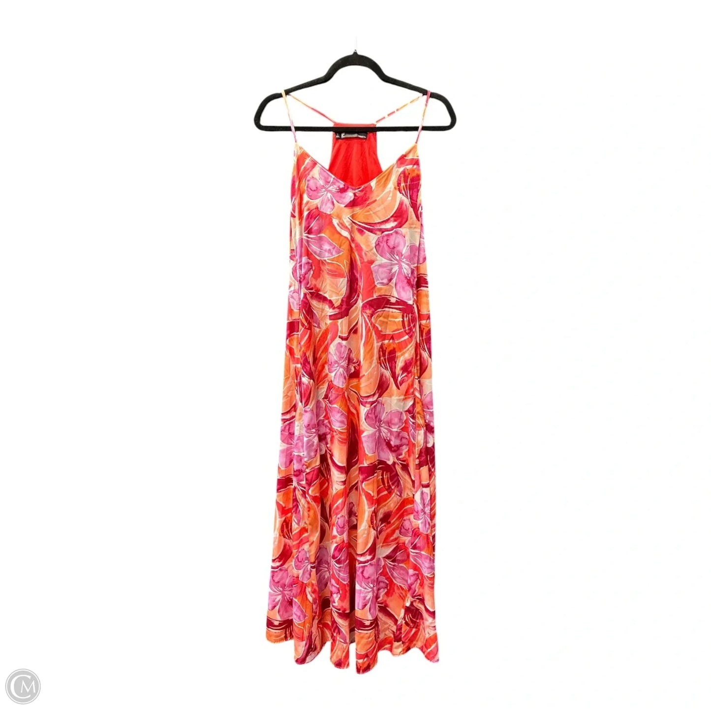 Dress Casual Maxi By Leslie Fay In Orange & Red, Size: S