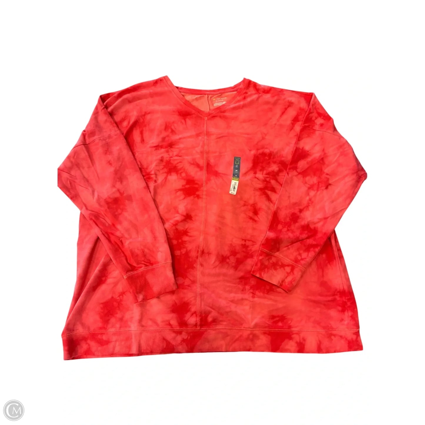 Sweatshirt Crewneck By Tek Gear In Orange, Size: 3x