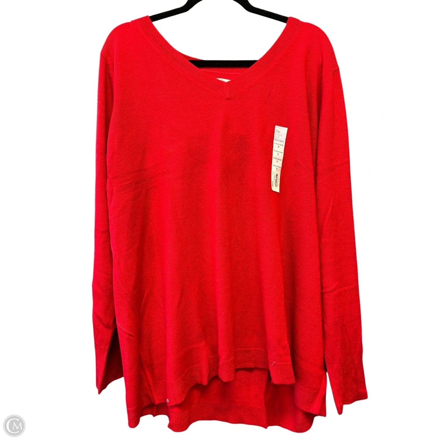 Sweater By Croft And Barrow In Red, Size: 2x