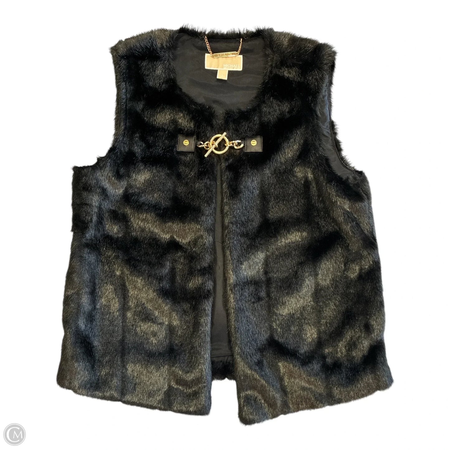 Vest Faux Fur & Sherpa By Michael By Michael Kors In Black, Size: L