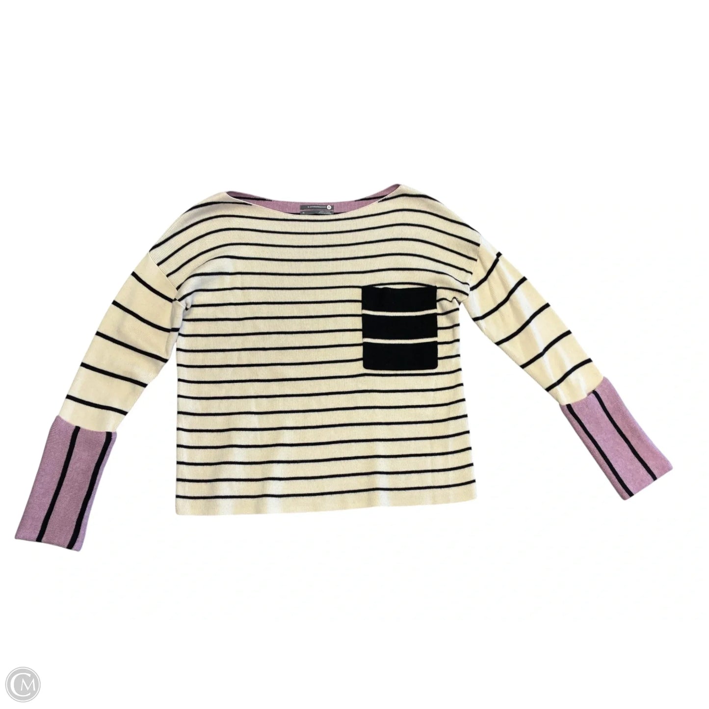 Sweater By Anthropologie In Striped Pattern, Size: Xs
