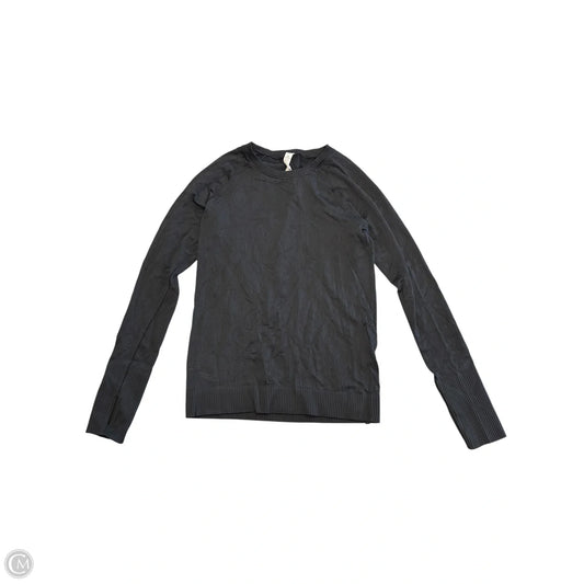 Athletic Top Long Sleeve Crewneck By Lululemon In Black, Size: M