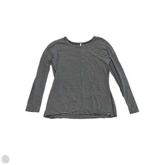 Athletic Top Long Sleeve Crewneck By Lululemon In Striped Pattern, Size: S