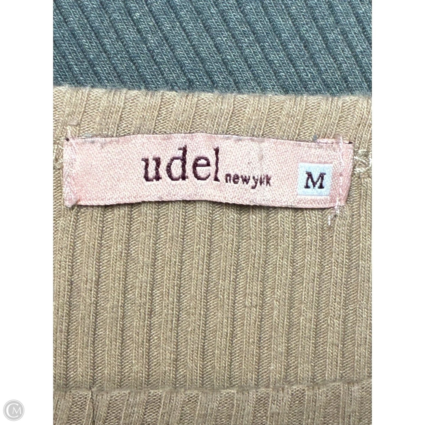 Dress Casual Midi By Clothes Mentor In Brown & Grey, Size: M