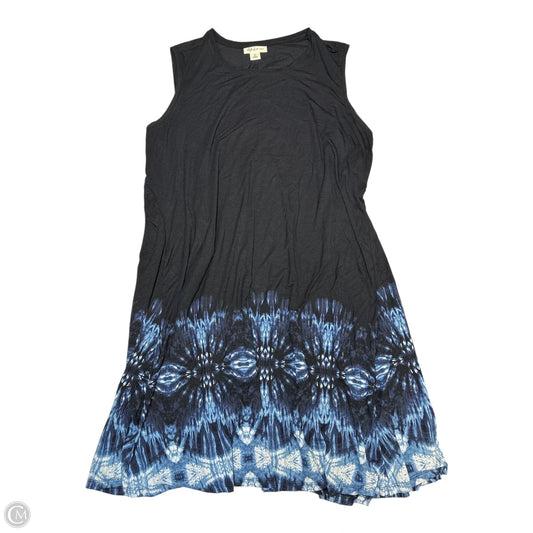 Dress Casual Short By Style And Company In Black & Blue, Size: 2x