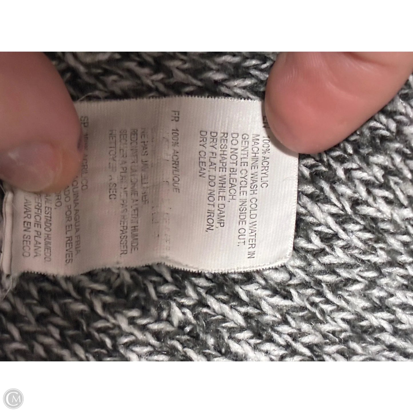 Dress Sweater By Cme In Grey, Size: M