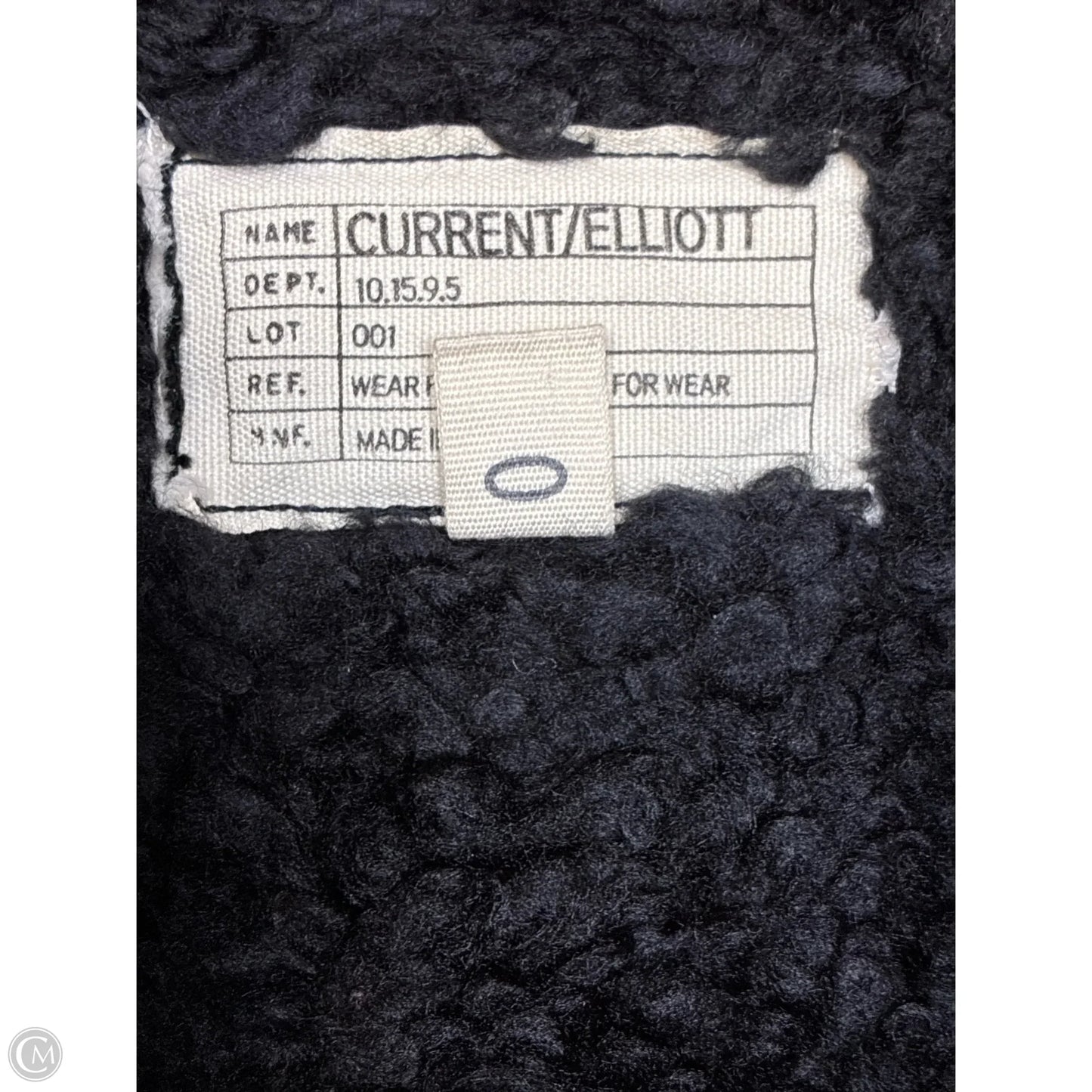 Jacket Faux Fur & Sherpa By Current/elliott In Checkered Pattern, Size: S