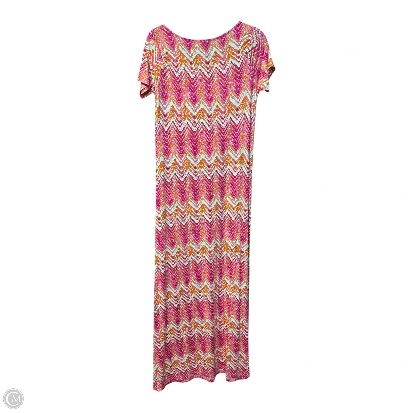 Dress Casual Maxi By Design History In Orange & Pink, Size: S