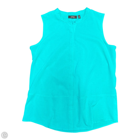 Top Sleeveless By Apt 9 In Aqua, Size: Sp