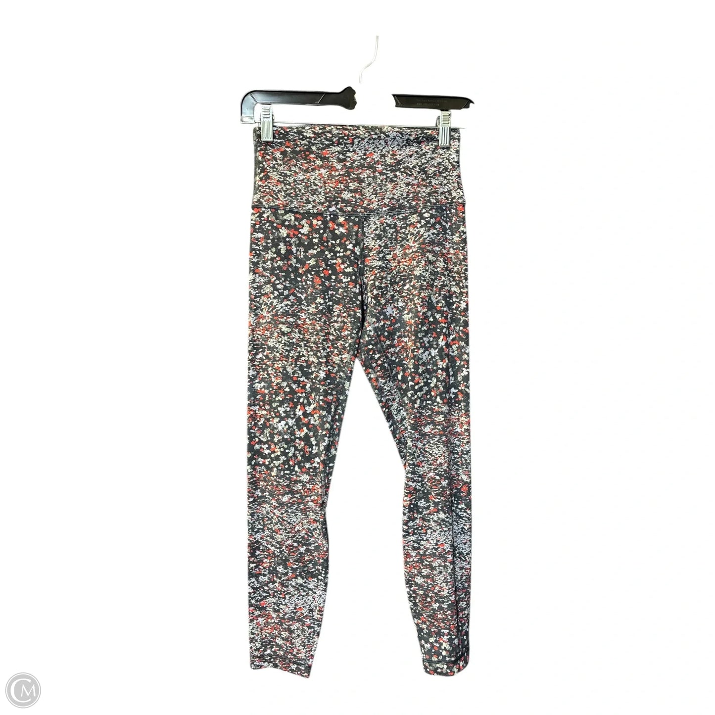 Athletic Leggings By Lululemon In Orange & Red, Size: M