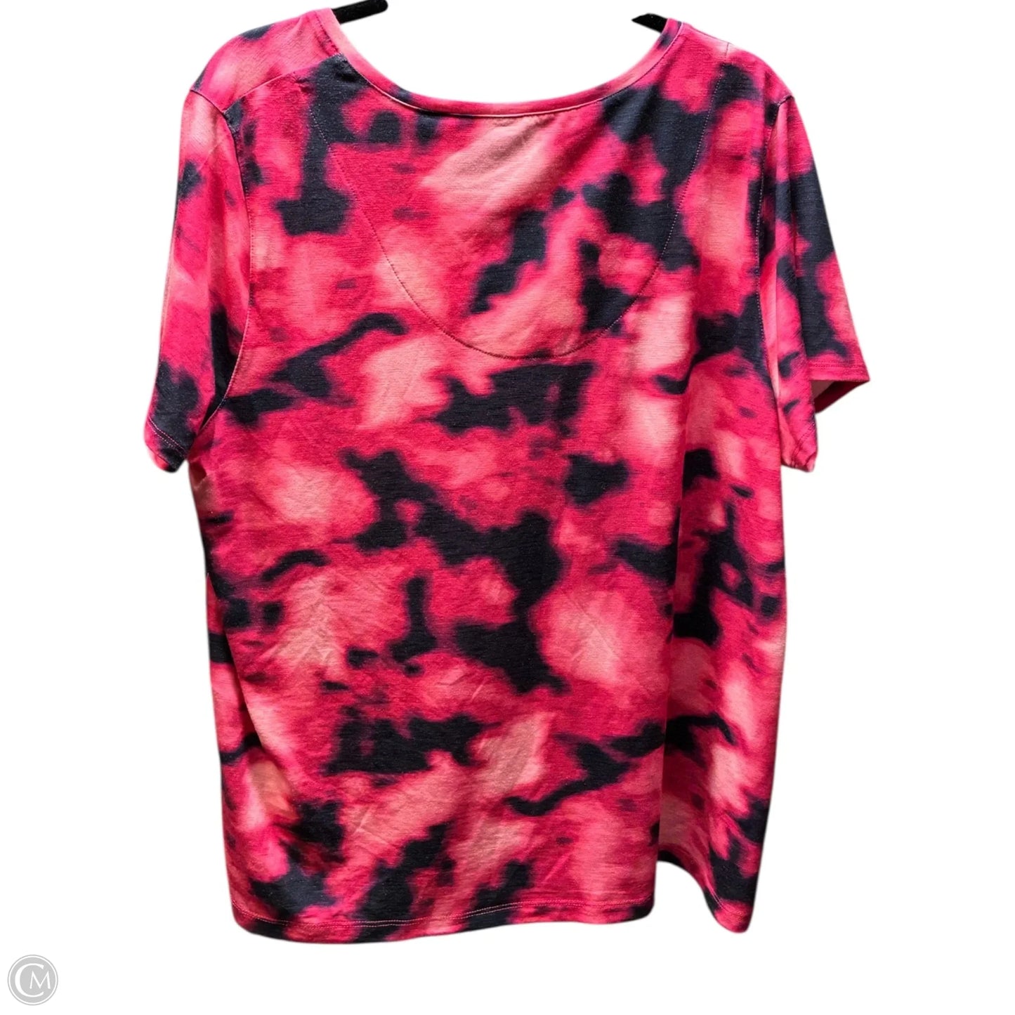 Top Short Sleeve Basic By Chicos In Pink, Size: Xl