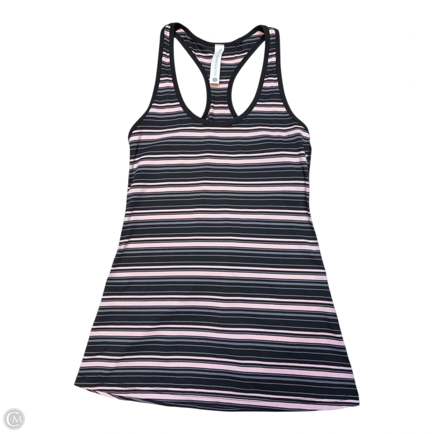 Athletic Tank Top By Clothes Mentor In Black & Pink, Size: S