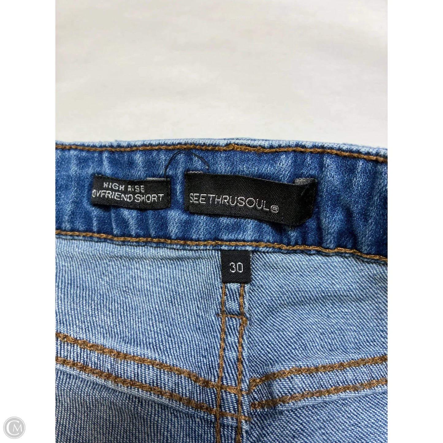 Shorts By Cme In Blue Denim, Size: 8