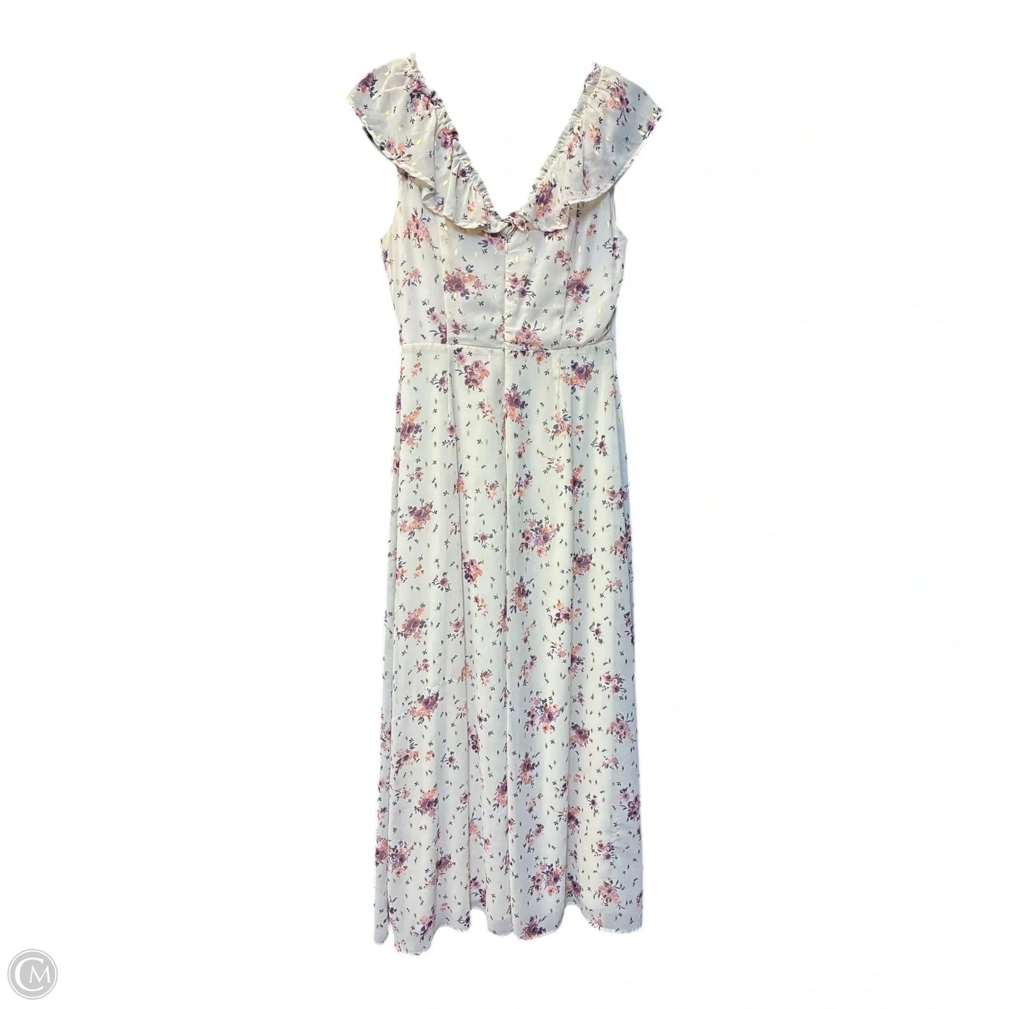 Dress Casual Maxi By Miami In Cream, Size: S
