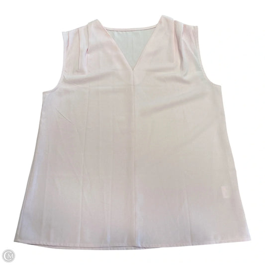 Top Sleeveless By Cmf In Pink, Size: L