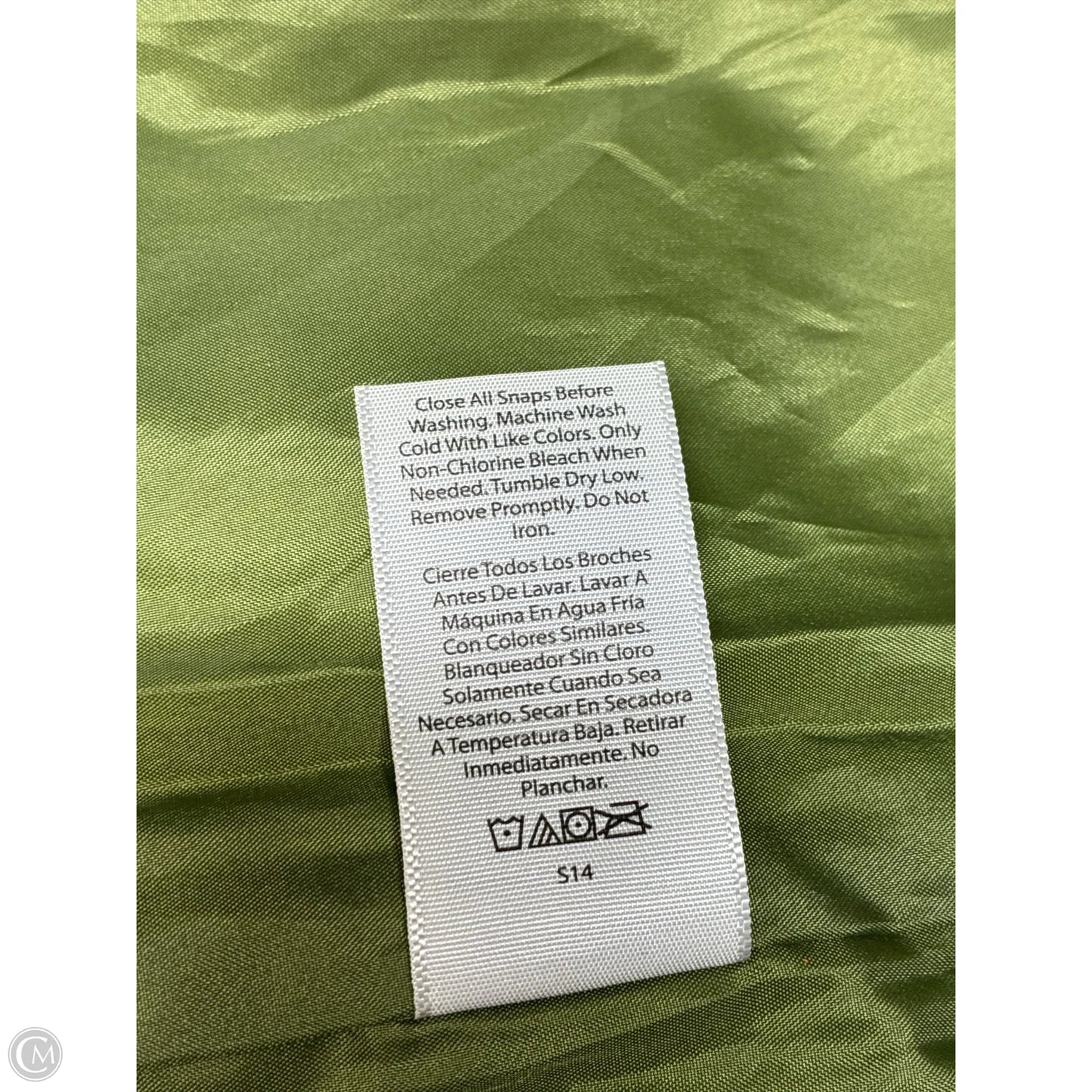 Coat Puffer & Quilted By Time And Tru In Green, Size: 3x