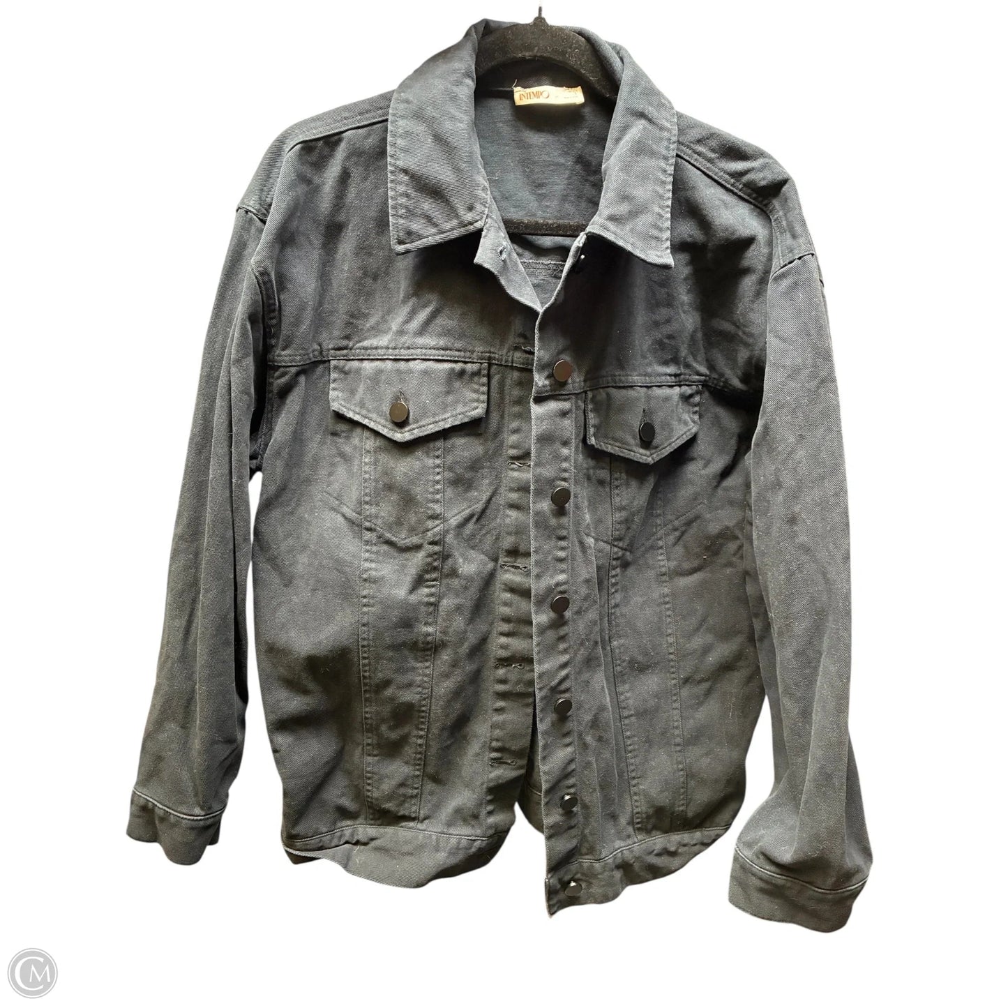 Jacket Denim By Intempo In Black, Size: L