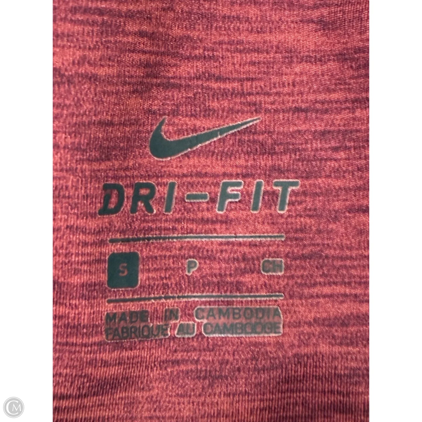 Athletic Leggings By Nike In Red, Size: S