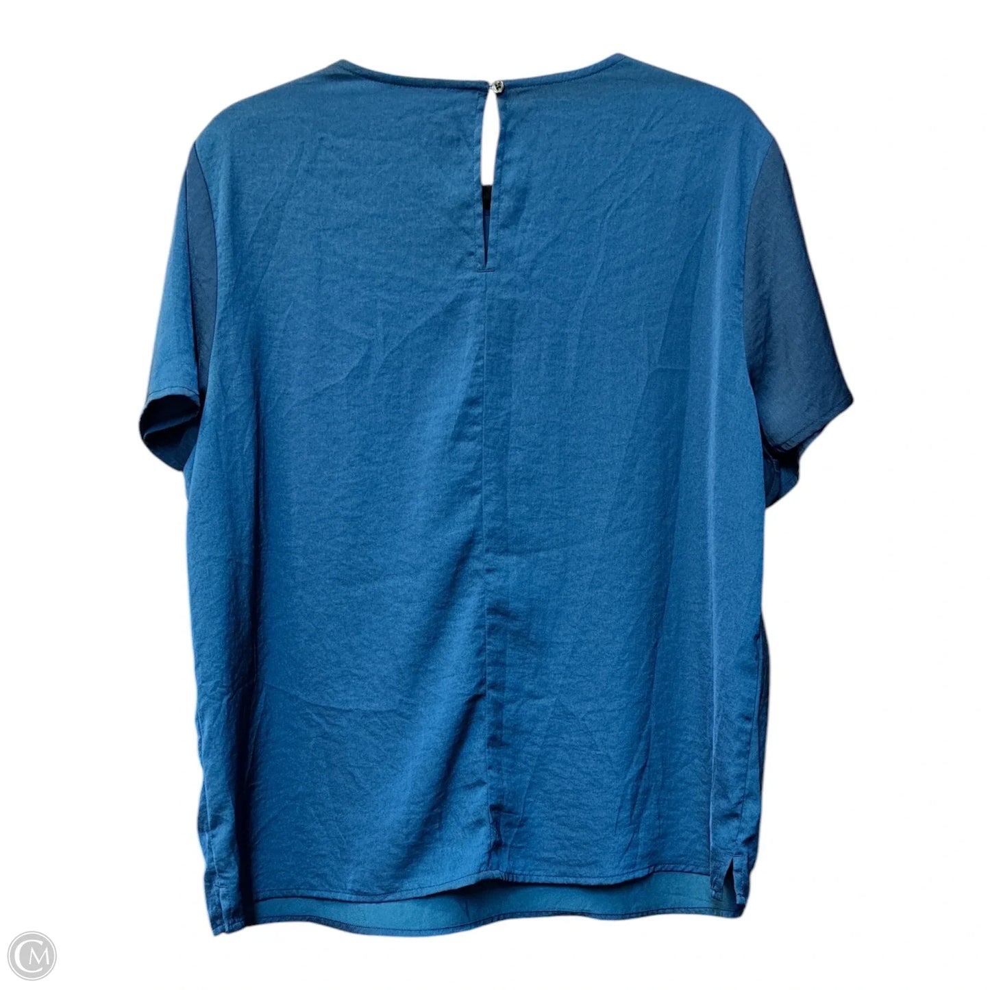 Top Short Sleeve By Banana Republic In Teal, Size: L