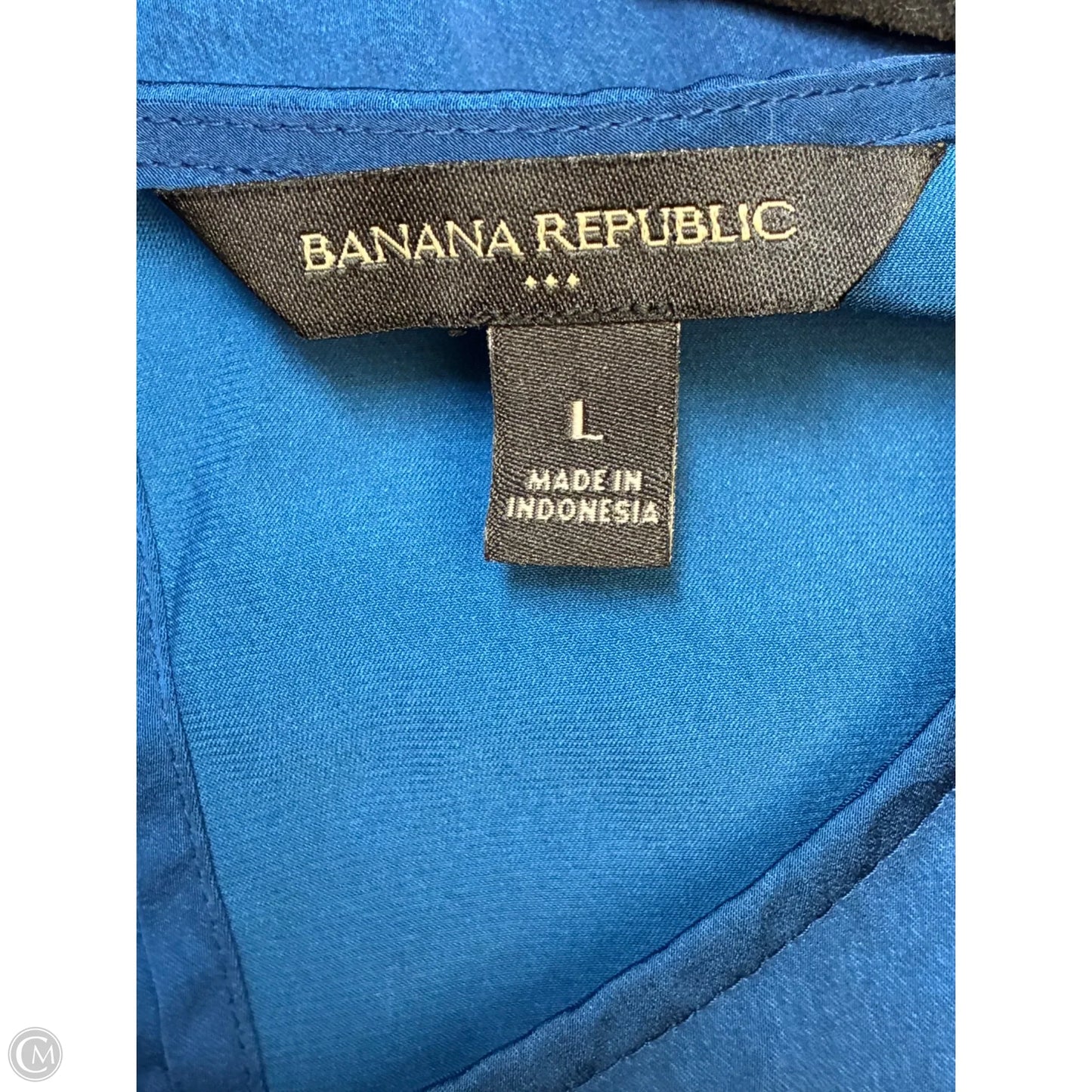 Top Short Sleeve By Banana Republic In Teal, Size: L