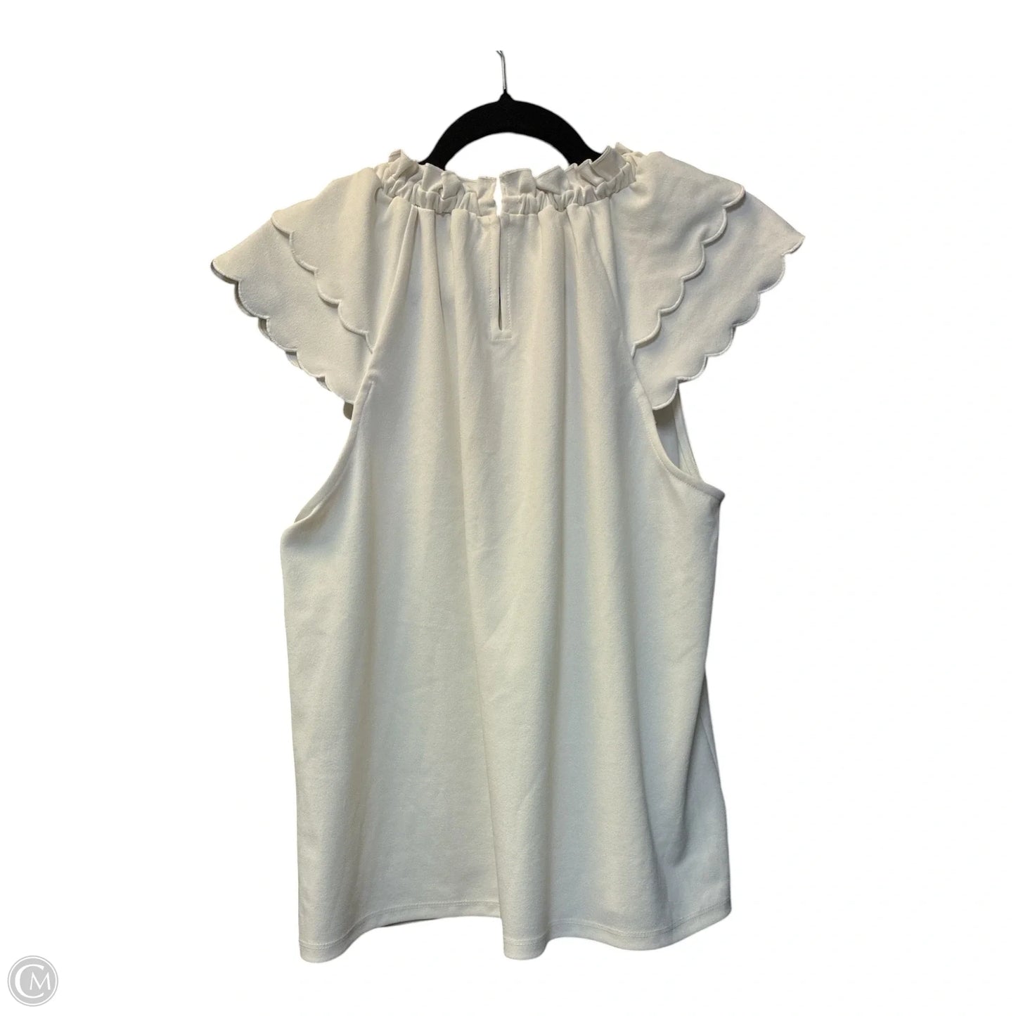 Top Sleeveless By Ann Taylor In Cream, Size: M