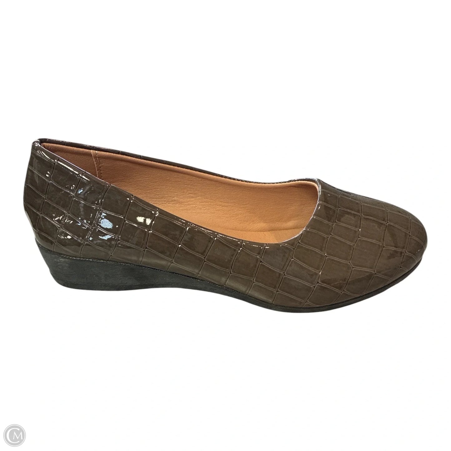 Shoes Heels Wedge By Love In Brown, Size: 9