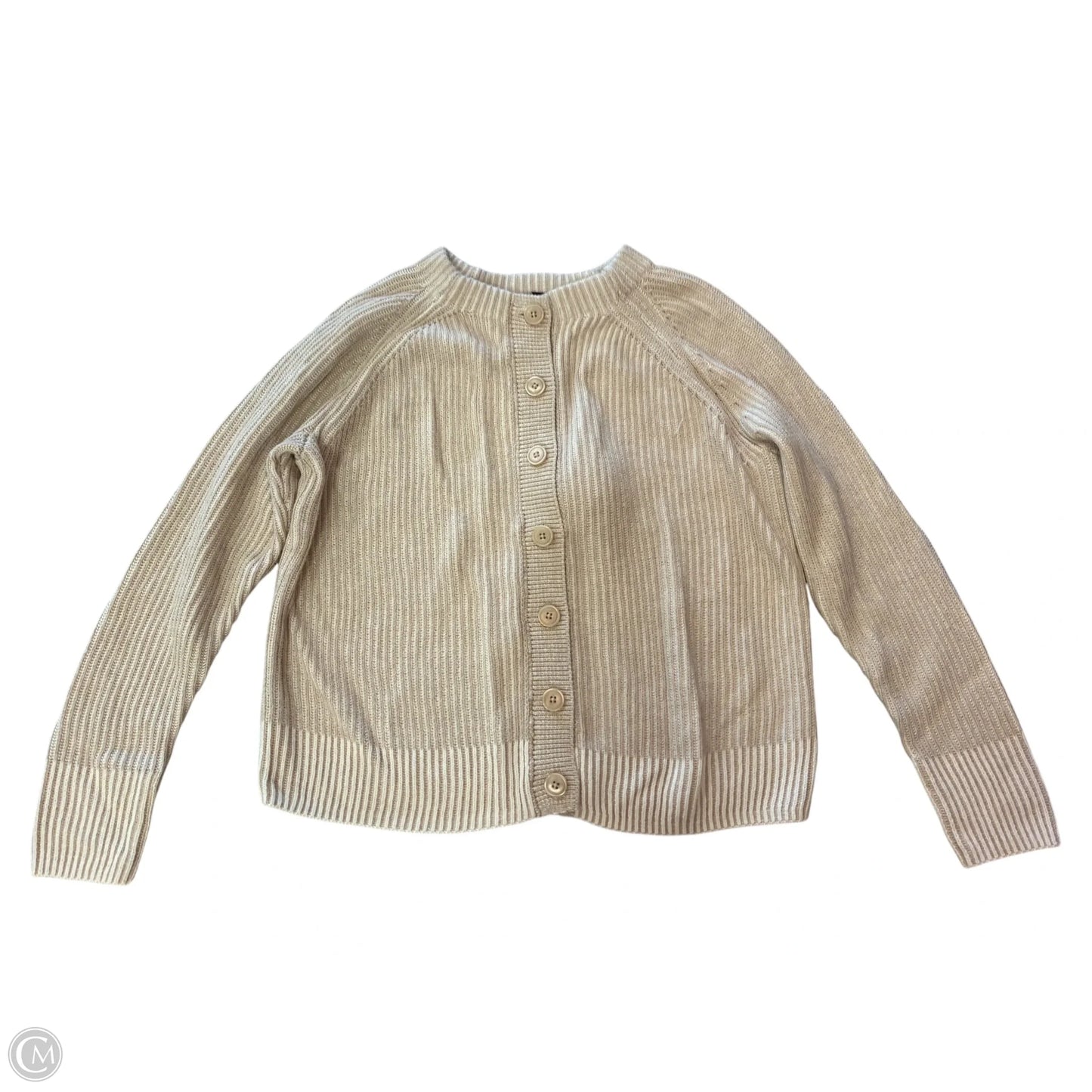 Sweater Cardigan By Talbots In Beige, Size: Sp